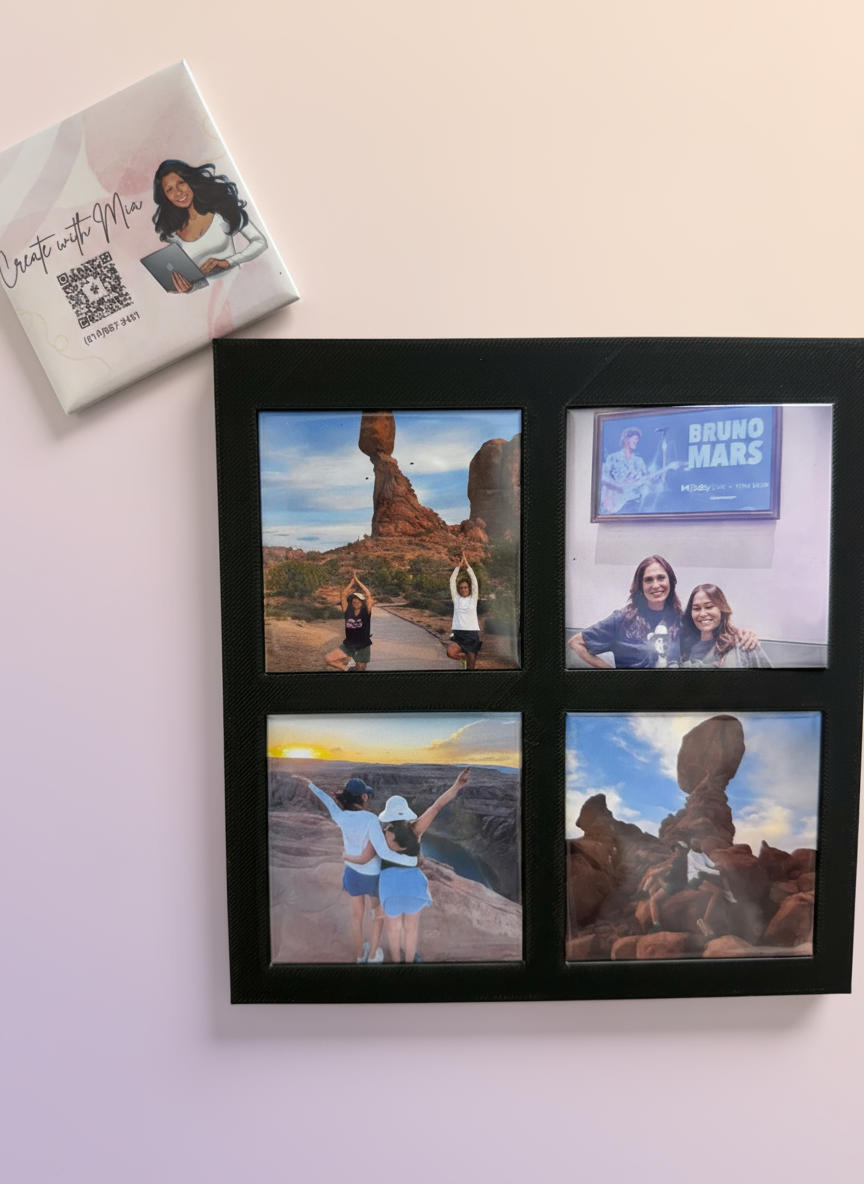 Custom photo magnet