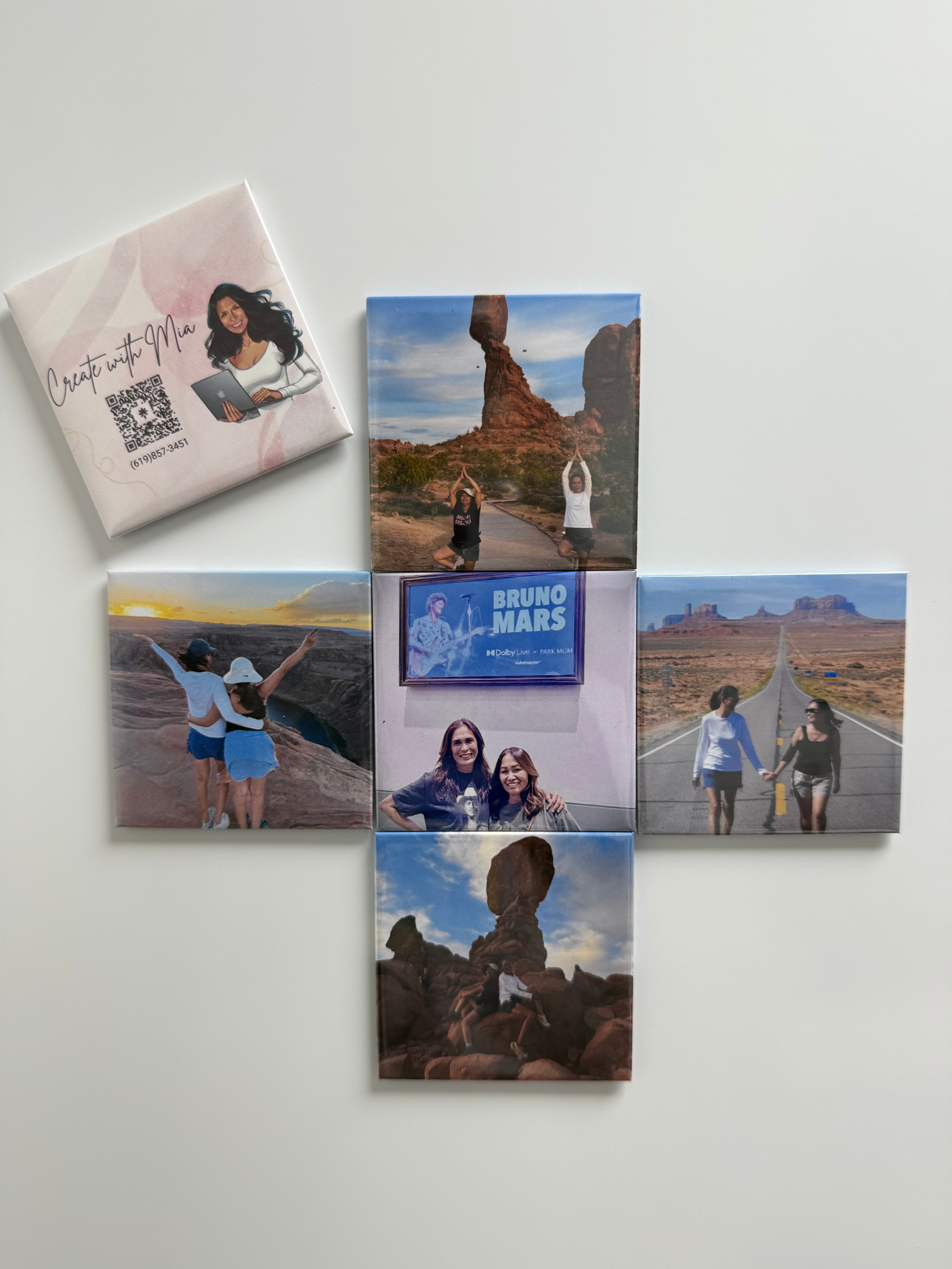 Custom photo magnet